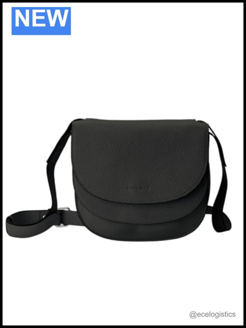 Crescent Double Moon Bag Leather Crossbody Women's Hobo Shoulder Bag